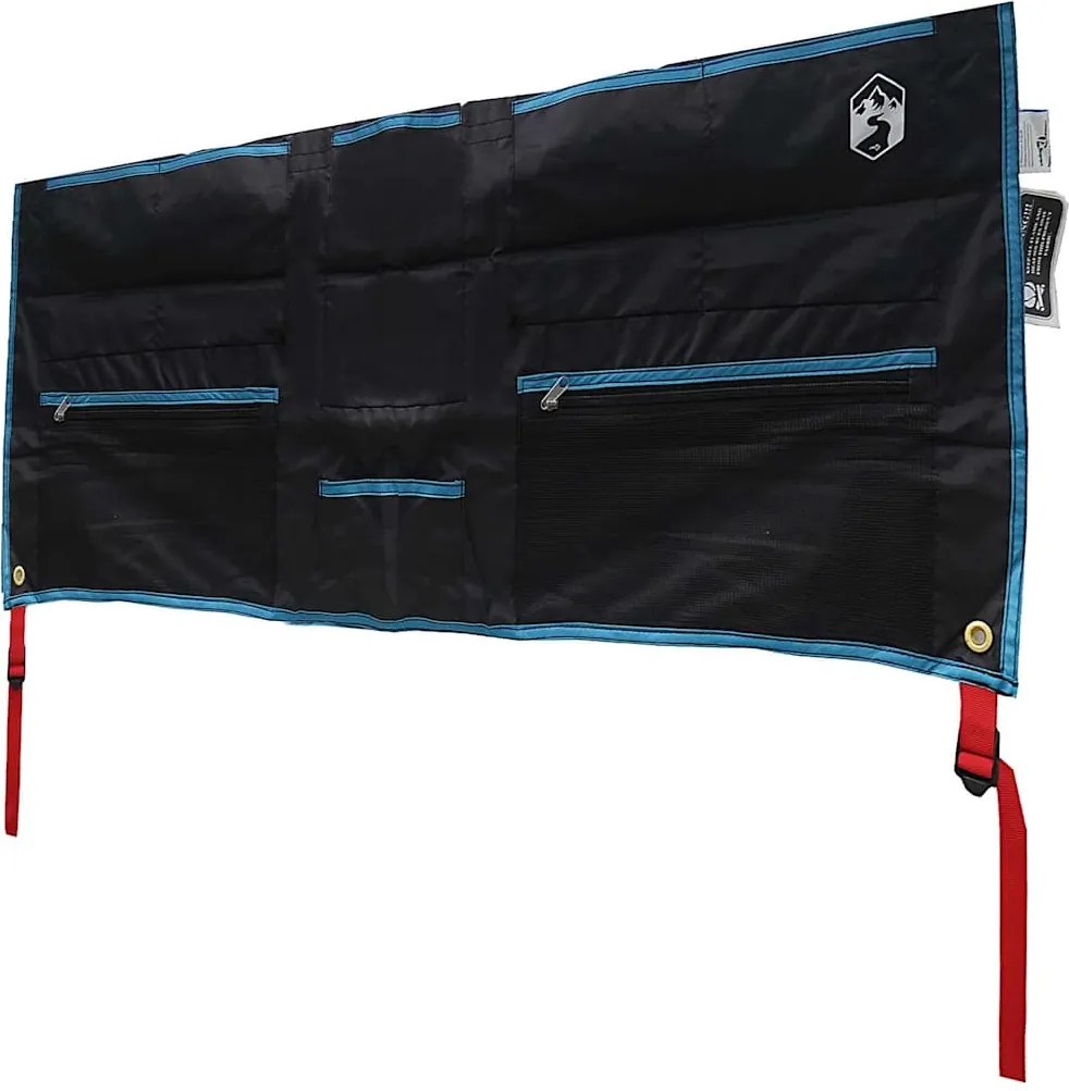 vidaXL Tárolótáska tárolóval Fekete és Kék 98 x 47 cm oxford