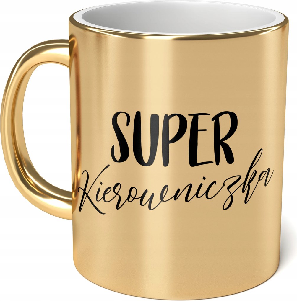 Arany kerámia bögre 330ml Szuper Vezető Női Ajándék