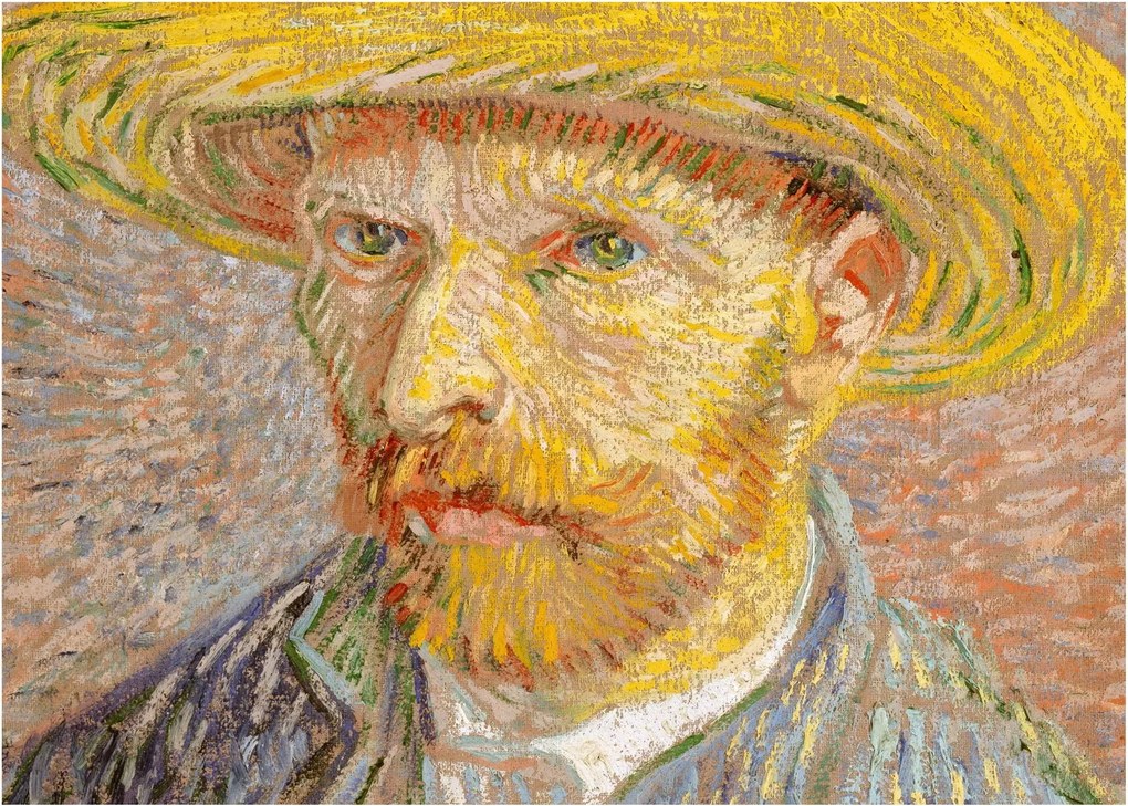 Kép - Vincent van Gogh, Self-Portrait with a Straw Hat (The Potato Peeler), reprodukciók (70x50 cm)
