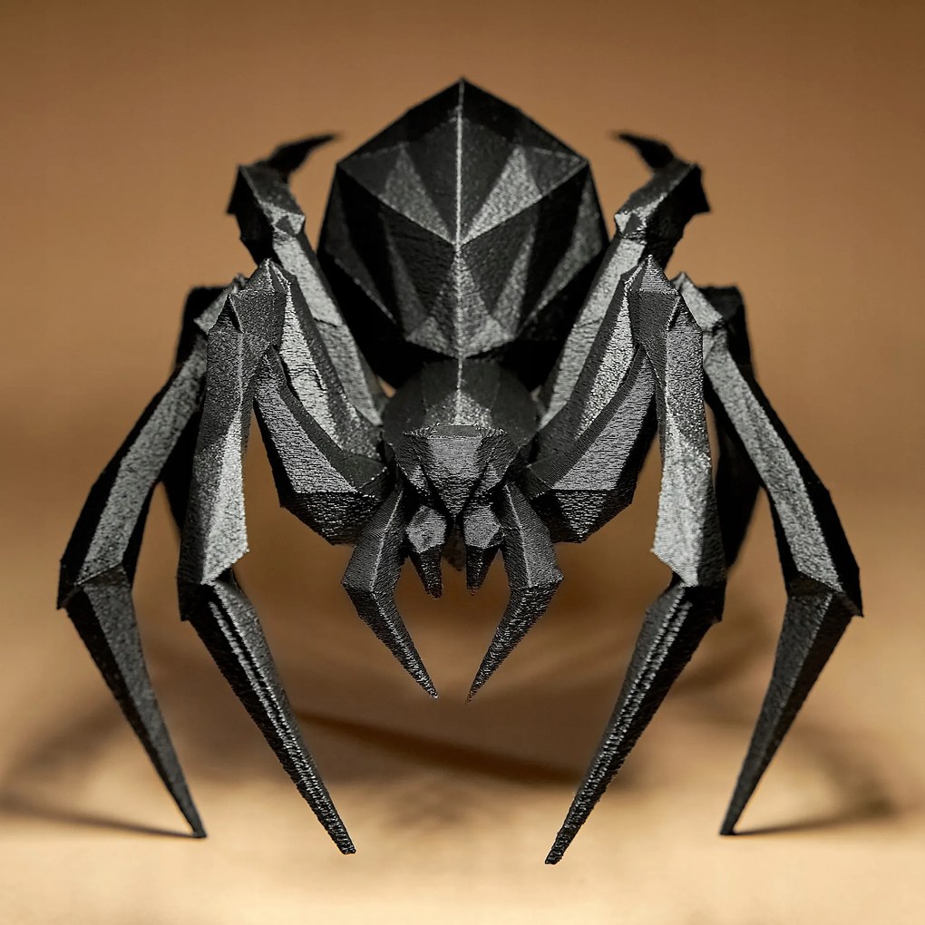 Pók Geometriai Figura Dekoráció Szobor 15 cm 3D nyomtatás Ajándék