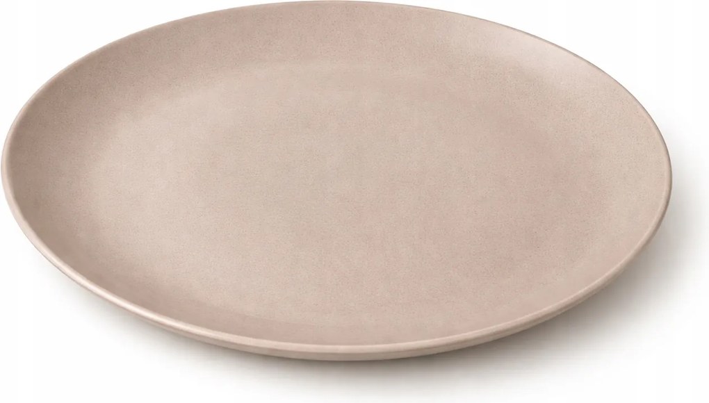 Ebédlő tányér kerámia világos barna 27 cm