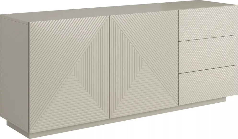Asha komód 167 cm kétajtós fiókos - kasmír