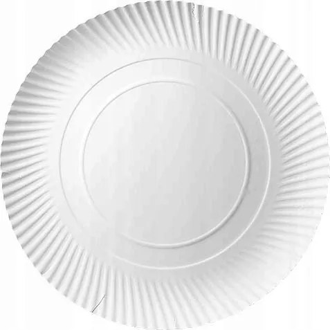 Papírtányér fehér nagy pizza grill pizza átm. 35 cm Eko 100 db