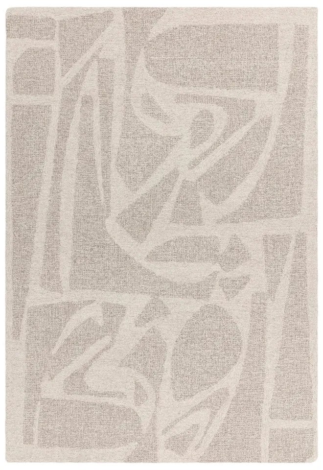 Krémszínű kézi szövésű gyapjú szőnyeg 120x170 cm Loxley – Asiatic Carpets