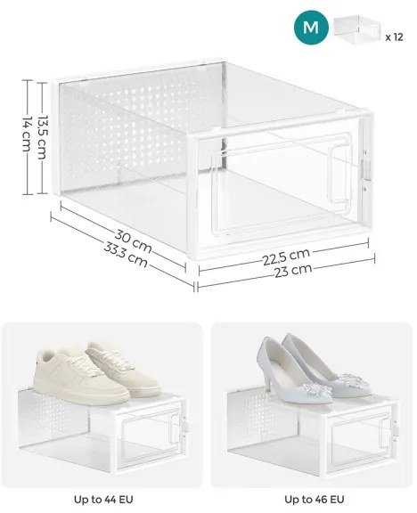 BOXIFY moduláris polc rekeszekkel, fehér