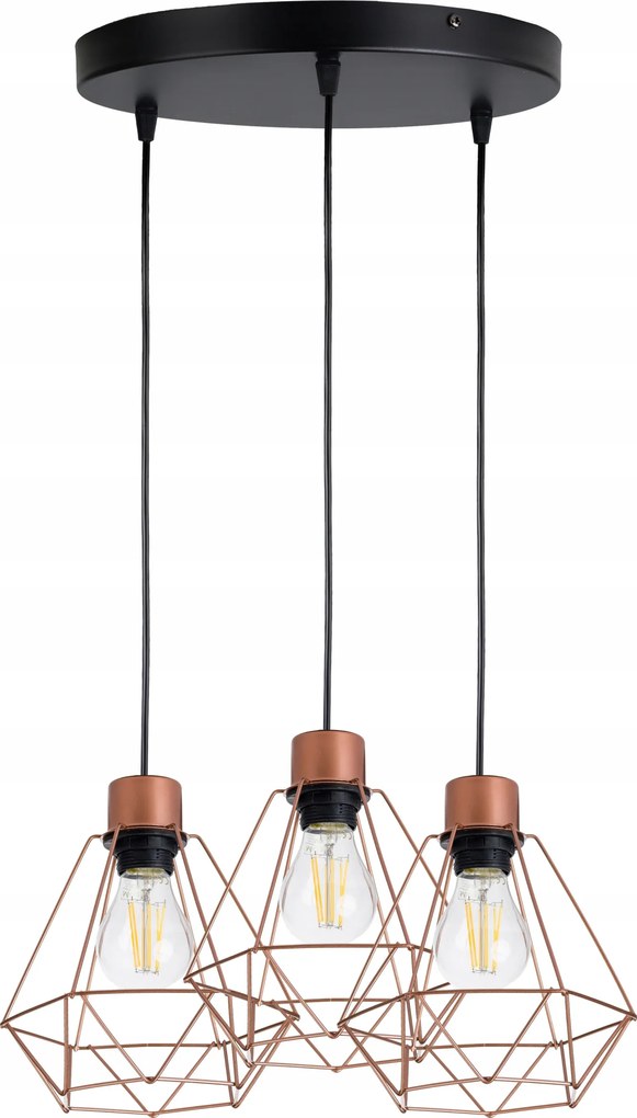 Függő lámpa túlnyúlás mennyezeti csillár loft gyémánt 3