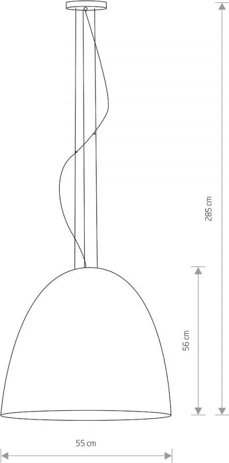 NOWODVORSKI 9023 EGG Modern Függesztett Lámpa E27 IP20