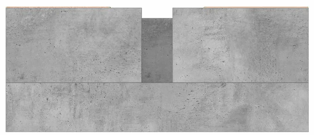 betonszürke szerelt fa fürdőszobaszekrény 80 x 33 x 60 cm