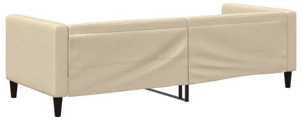 krémszínű szövet kanapéágy 80 x 200 cm