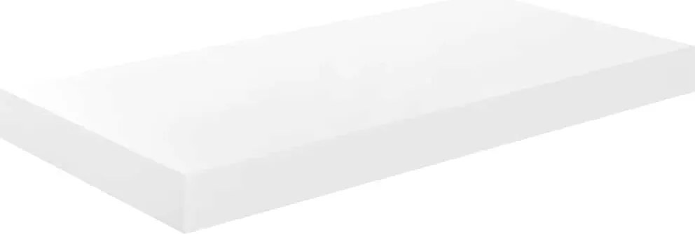 vidaXL magasfényű fehér MDF lebegő fali polc 50 x 23 x 3,8 cm
