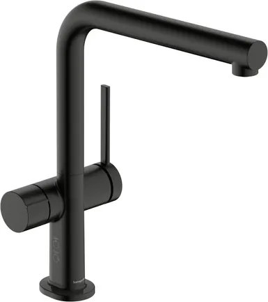 Hansgrohe Talis mosogató csaptelep elzárószeleppel csiszolt fekete króm 72827340