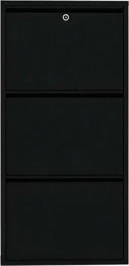 Locking 3 Piece Metal - Black