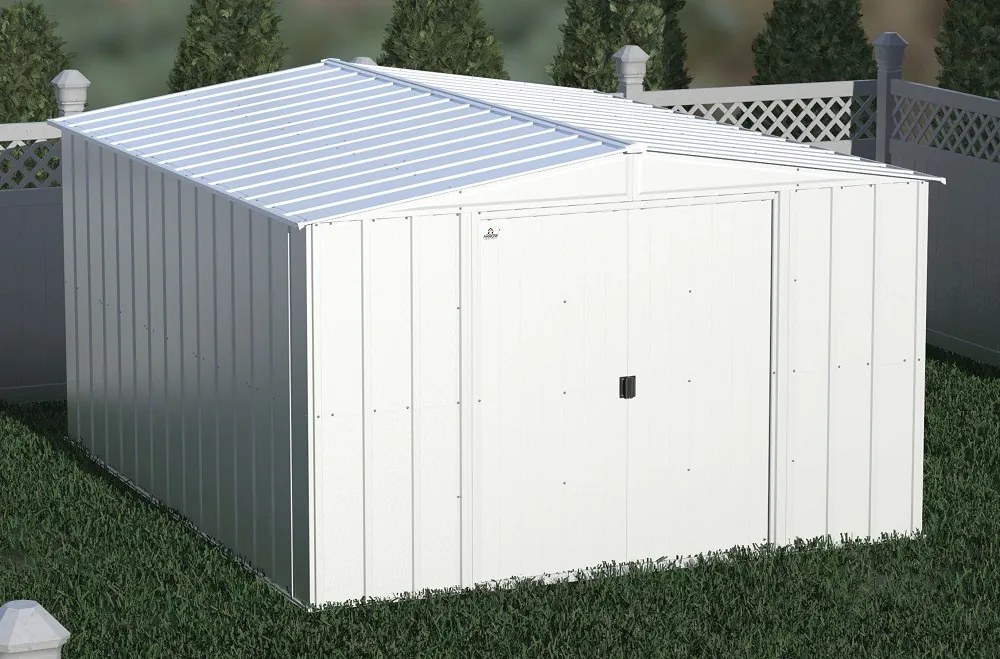Fém szerszámtároló ház Classic 3,13 x 3,7 m Arrow fehér