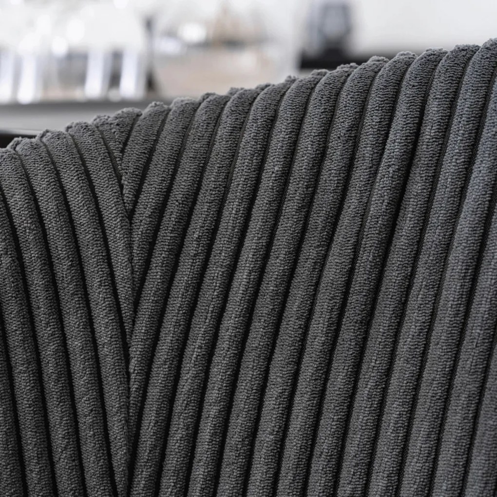 Fekete Kordbársony Étkezőszék TINKA