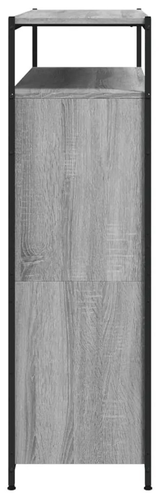 szürke sonoma cipőszekrény 4 kihajtható fiókkal 100x34x112 cm