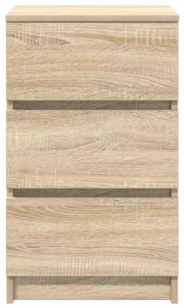 sonoma tölgy éjjeliszekrény 3 fiókkal 39x35x65 cm