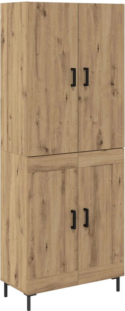 vidaXL Magasfiú Artisan tölgy 69,5 x 34 x 180 cm Faanyag