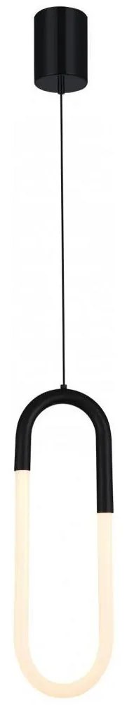 Redo 01-3184 - LED Csillár zsinóron LATIUM LED/9W/230V fekete