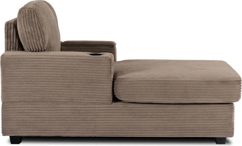 Pihenőfotel bézs színben, kordbársony kárpittal NEO