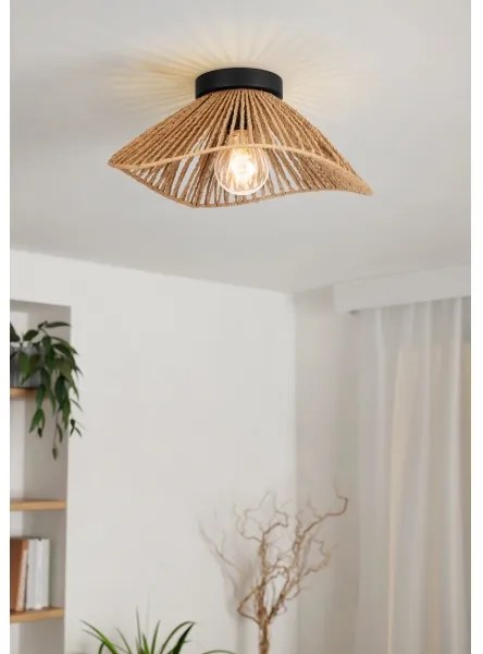 Eglo 44071 - Mennyezeti lámpa LAVISTER 1xE27/60W/230V barna