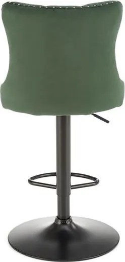 H-117 bárszék sötétzöld, fekete