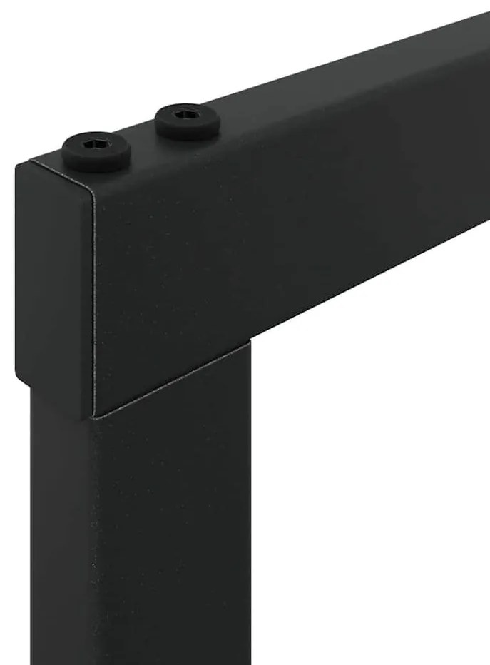tűzifa állvány Fekete 100x30x209 cm Acél