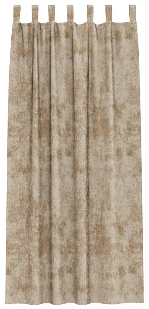 bársony függöny 2 db hurokkal Champagne 225x140 cm