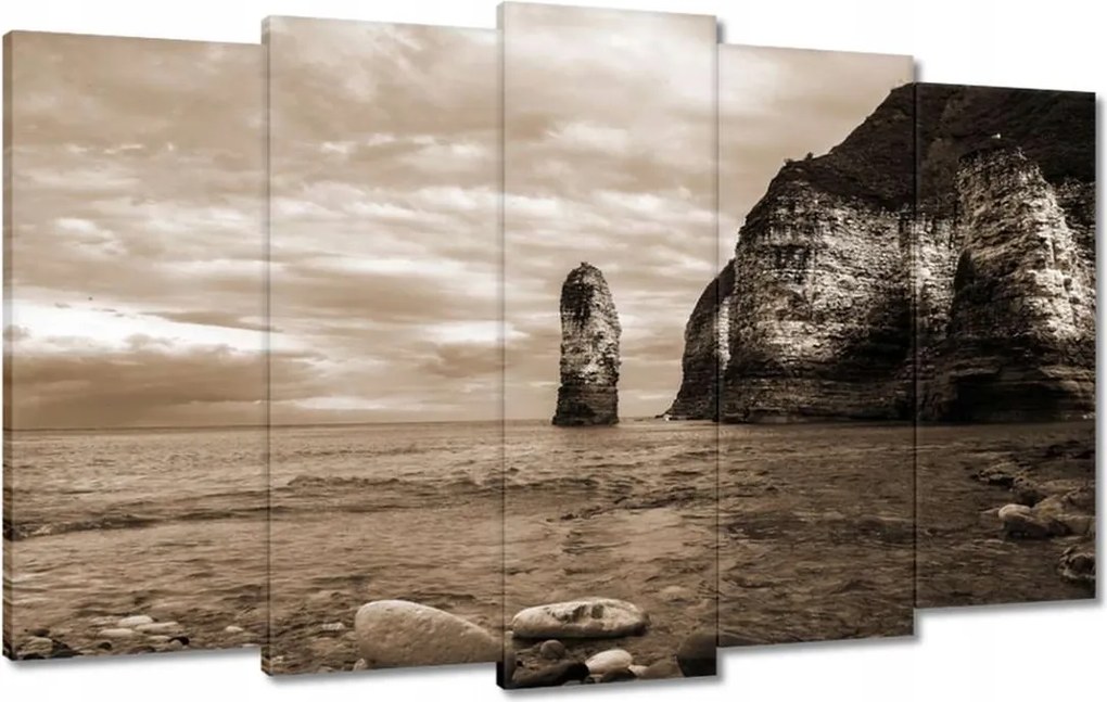 Festmények 100x60 Fotó Szépia szikla