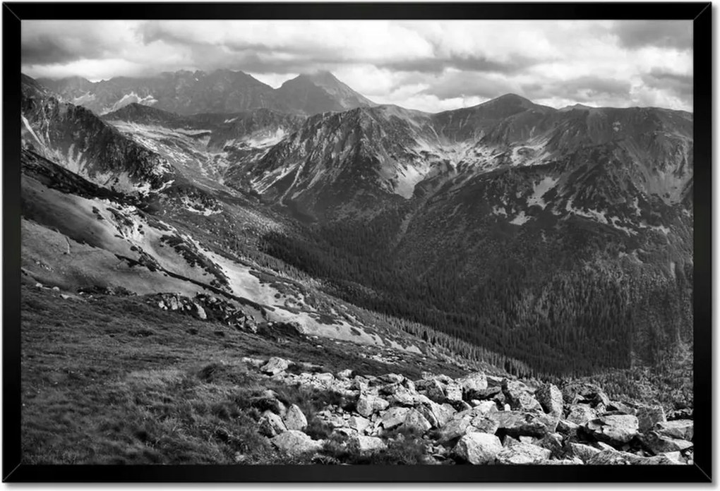 Poszterek keretben 60x40 Tátra Lengyel hegyek Kilátás