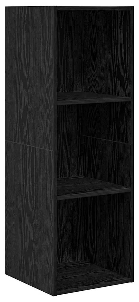 TV Szekrény Szett Falra szerelhető 2 pcs Musta tammi Faanyag