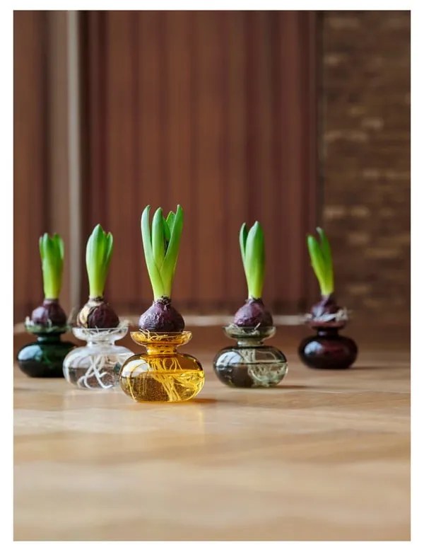 Kézzel készített üveg váza (magasság 9 cm) Inu – Zone