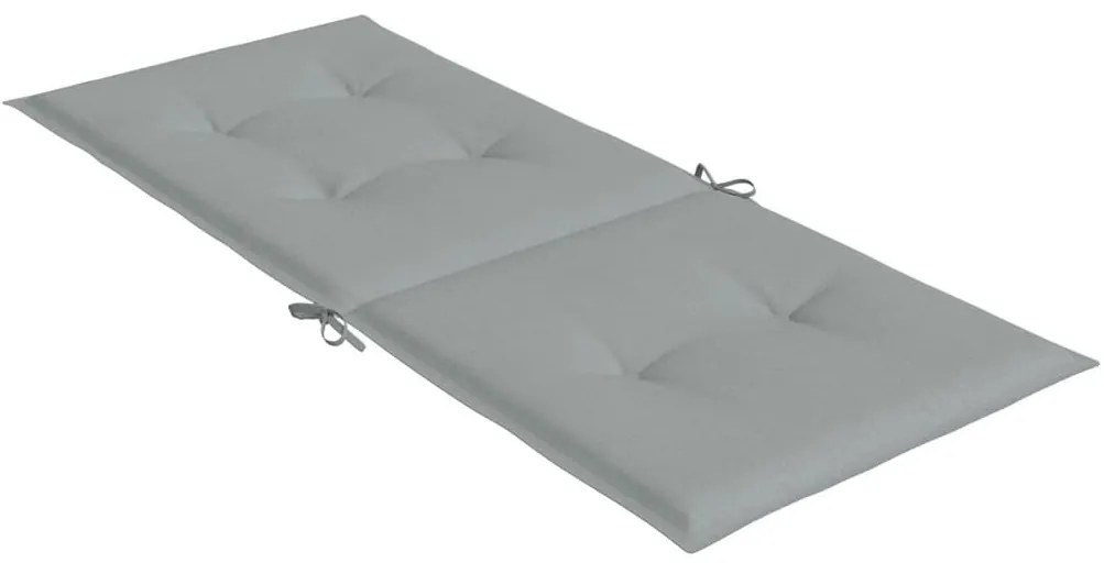 2 db világosszürke szövet magas háttámlájú székpárna 120x50x5cm