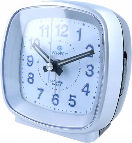 Kis Kvarc Ébresztőóra háttérvilágítással csendes áramló mechanika +4 db elem