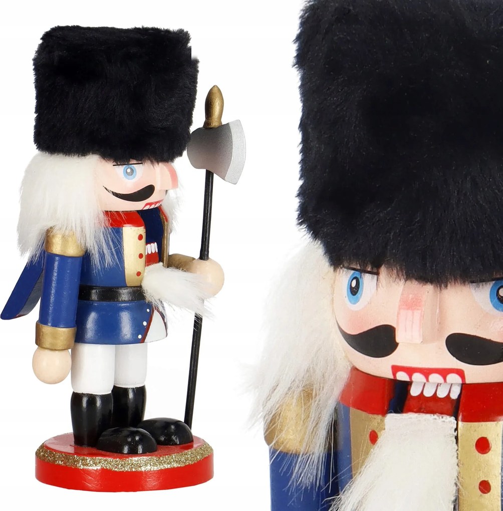 Diótörő Fából Készült karácsonyi dekoráció Prémium figura 16 cm