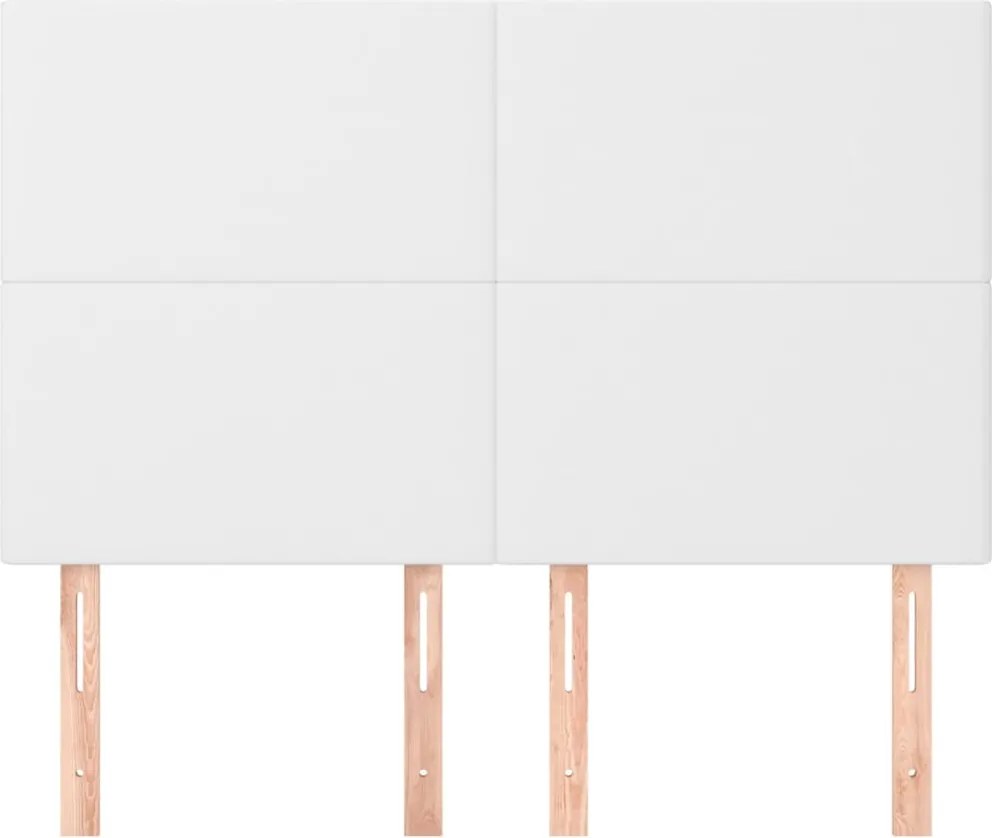 fehér műbőr fejtámla 144x5x118/128 cm