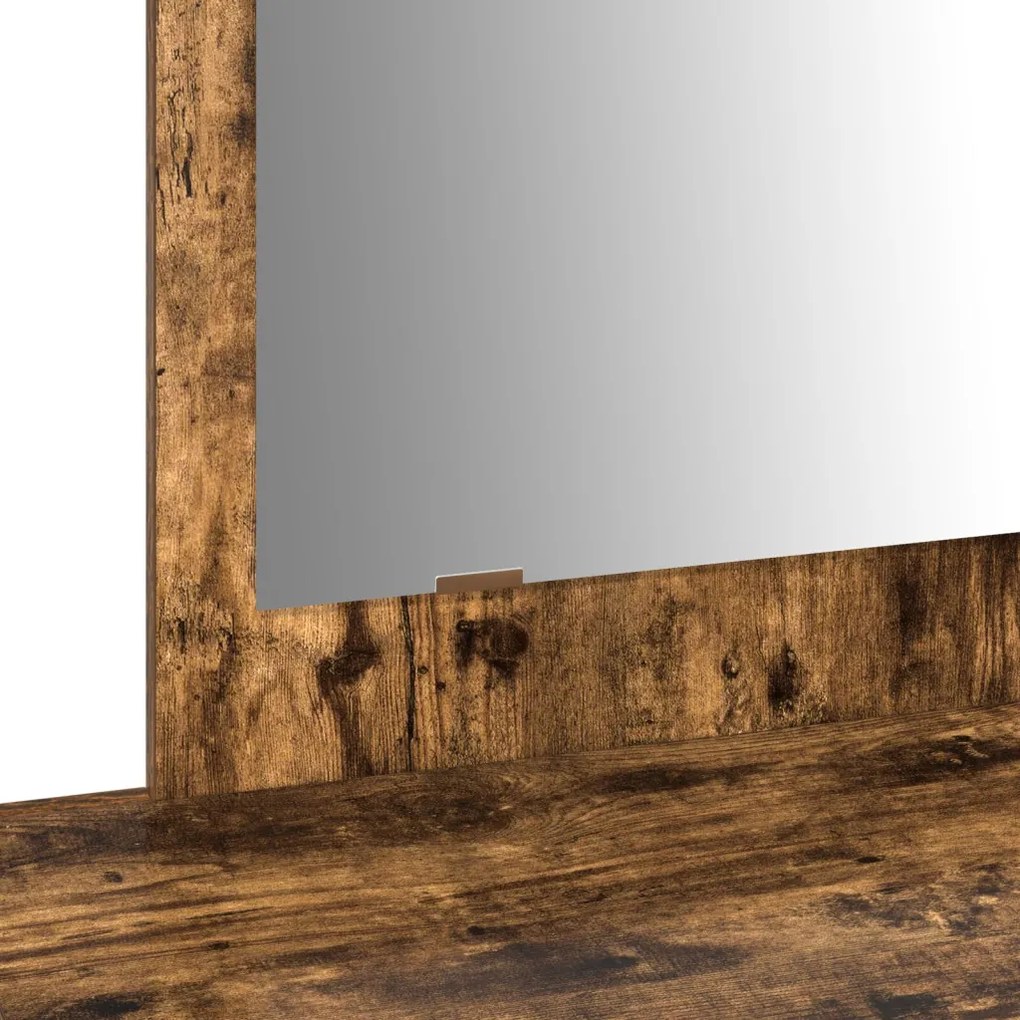 Fali sminkasztal Füstölt tölgy 100x40x70 cm