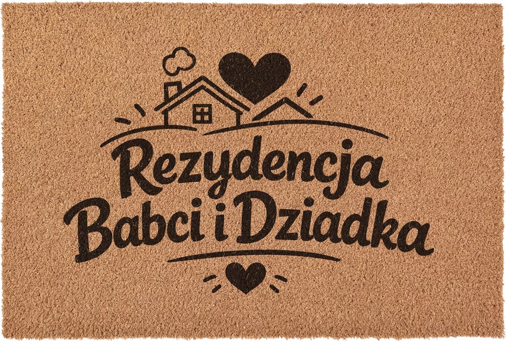 Lábtörlő Nagymama Nagypapa napja Ajándék Kókusz ajtóra 60x40