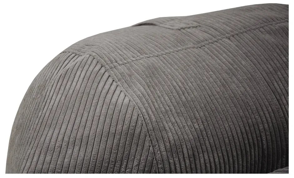 Krémszínű kordbársony gyerek babzsákfotel Roll 80 – SLOWDOWN