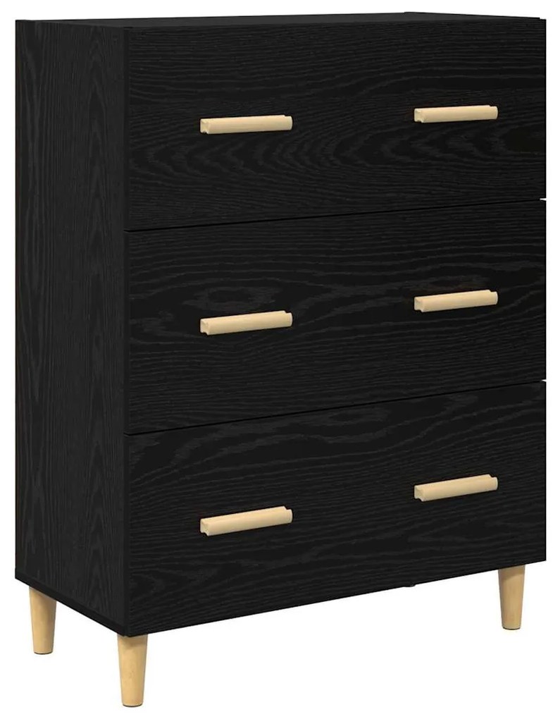 Széf Musta tammi 34 x 69,5 x 90 cm Faanyag