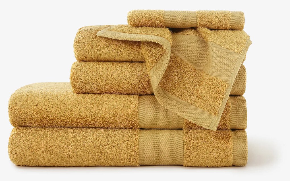 Goldea bambuszszálas törölköző és fürdőlepedő - aranyszínű 50 x 100 cm