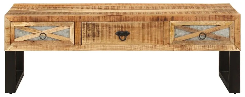 Tömör mangófa dohányzóasztal 110 x 50 x 38 cm