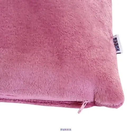 Puha Fleece kispárnahuzat old rózsaszín