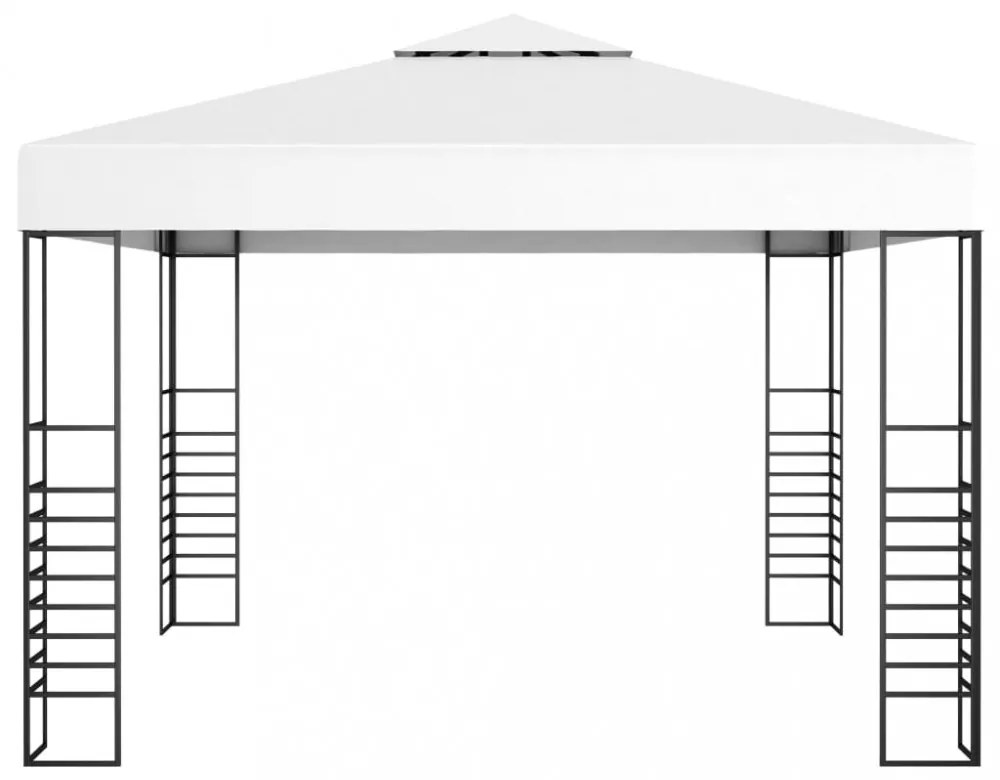 fehér kerti pavilon 3 x 3 m
