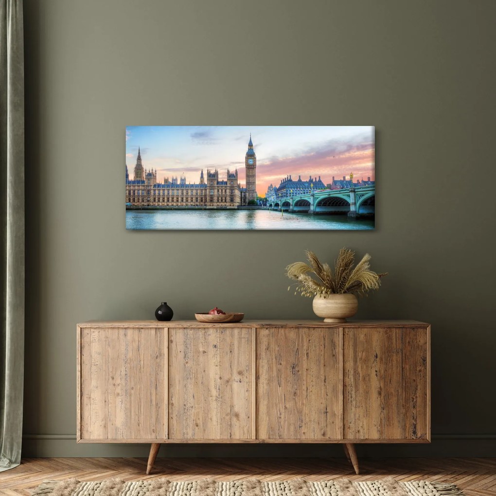 Kép - London pasztell színekben (120x50 cm)