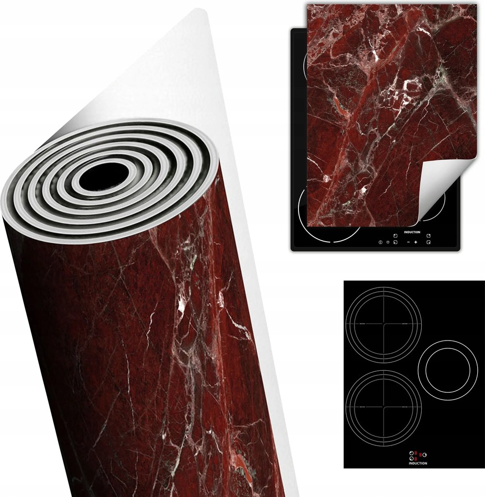 Tűzhelyvédő Szőnyeg Asztali Dekoráció 40x52 bordó márvány