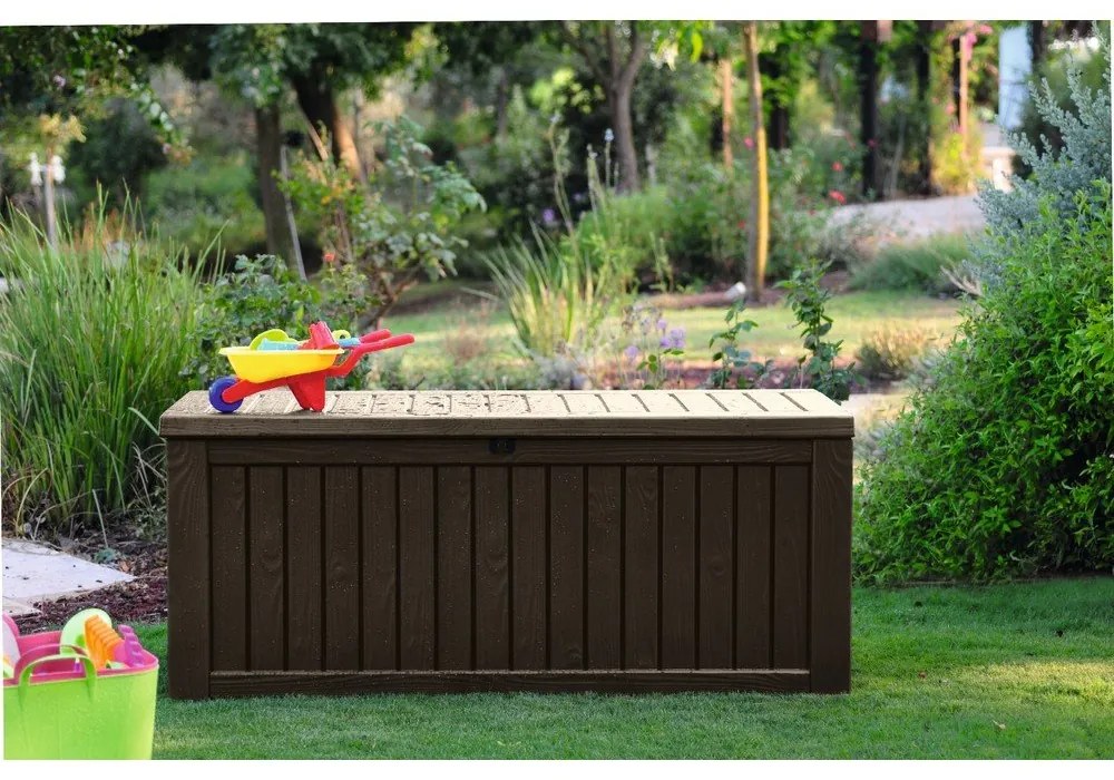 Sötétbarna kerti tárolódoboz – Keter