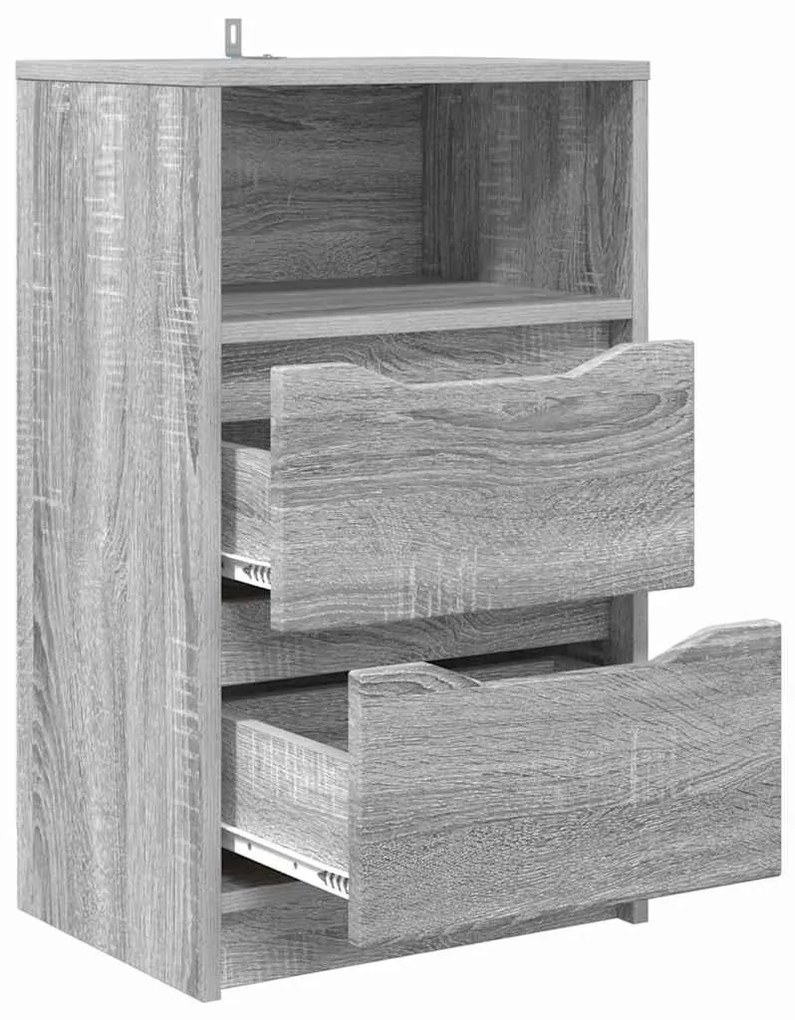 Éjjeliszekrények 2 pcs Szürke Sonoma 40 x 30 x 467 cm Faanyag