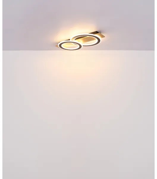 Globo 48038-40 - LED Mennyezeti lámpa JAYDEN LED/40W/230V barna