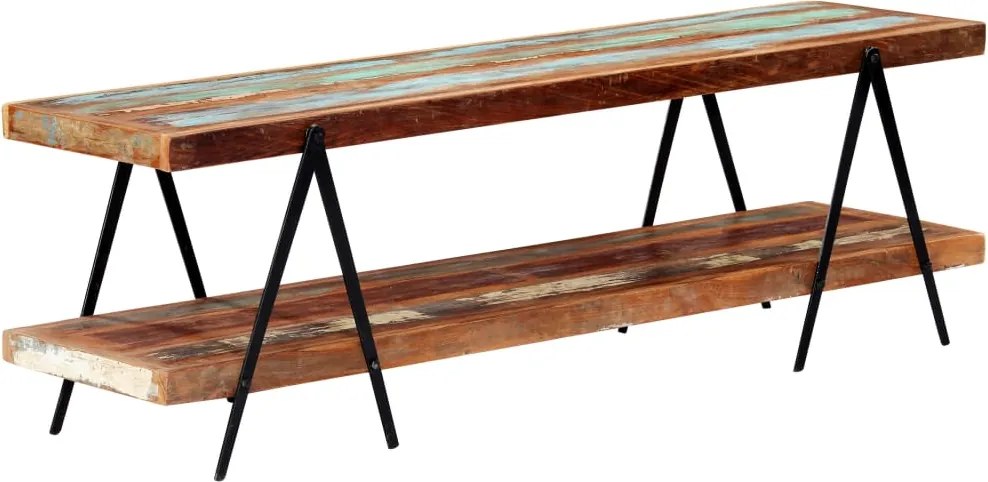 vidaXL tömör újrahasznosított fa TV-szekrény 160 x 40 x 50 cm