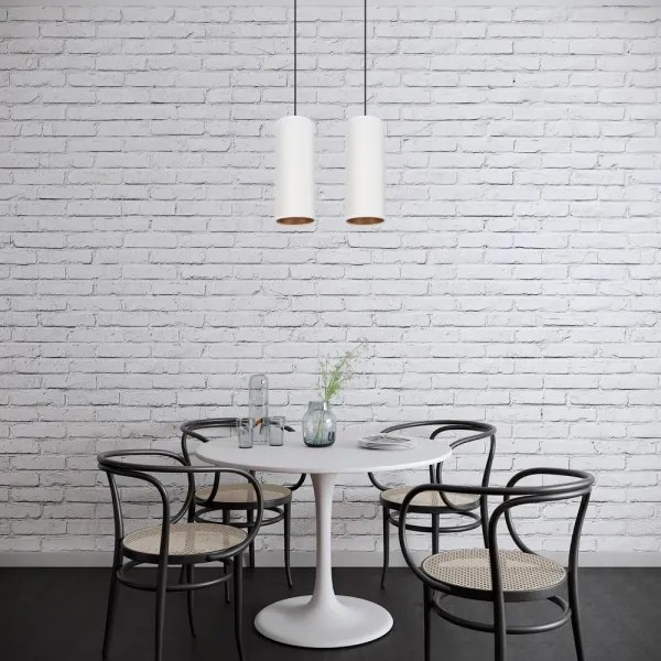 AVALO függeszték 2xE27/60W/230V fehér/réz